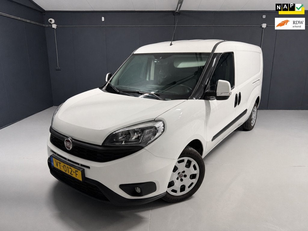 Fiat Doblò Cargo 1.3 MJ L2H1 Maxi, 2 schuifdeuren., Auto's, Euro 5, Gebruikt, 4 cilinders, Wit