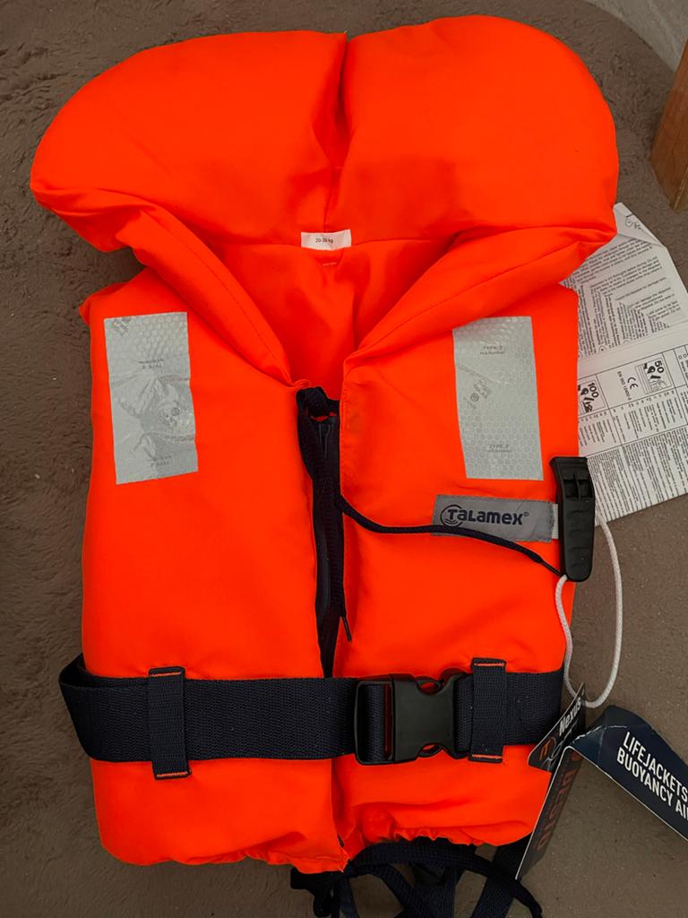 Nieuw reddingsvest 20-30 kg, oranje, met fluitje, Ophalen, Nieuw, Overige typen