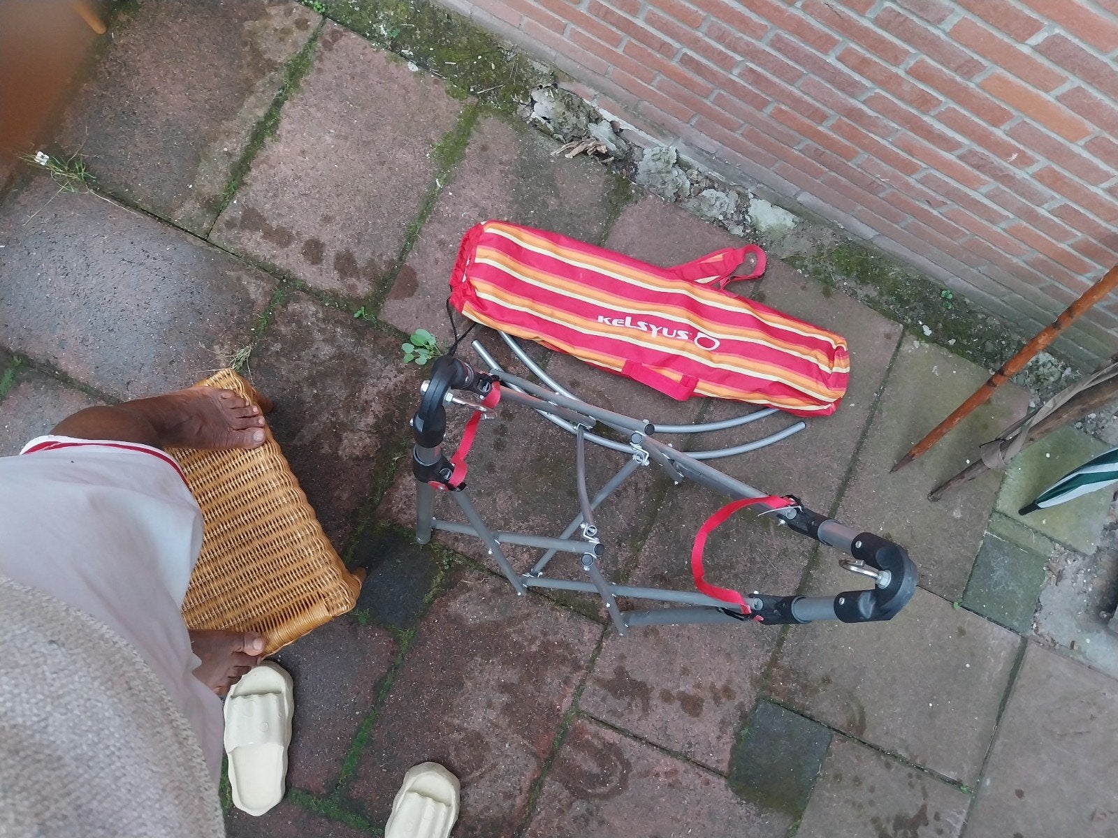 Kelsyus opvouwbare strandstoel met draagtas, Ophalen of Verzenden, Gebruikt, Campingstoel