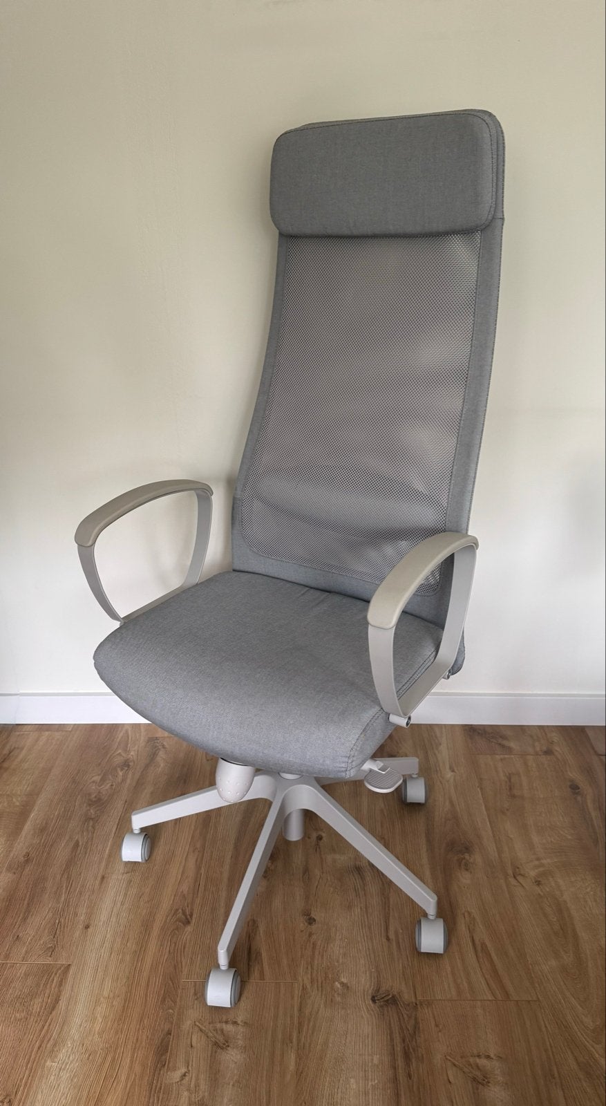 IKEA Markus Bureaustoel - Grijs, Ergonomisch, Ophalen, Gebruikt, Grijs, Bureaustoel