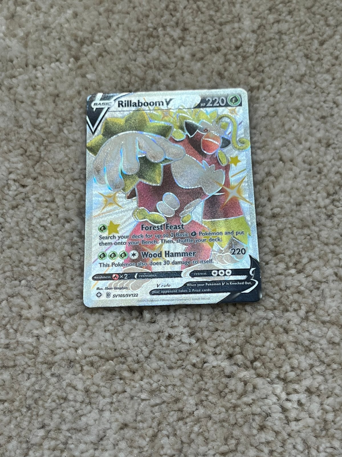 Rillaboom v pokemonkaart, Ophalen of Verzenden, Nieuw, Losse kaart