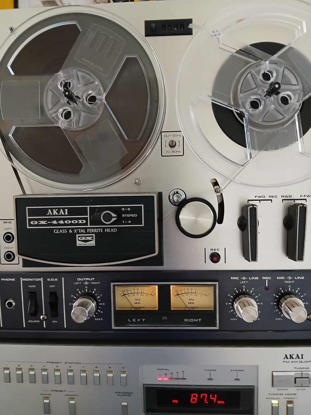 Akai GX-4400 D Bandrecorder - Vintage Reel-to-Reel, Audio, Tv en Foto, Ophalen of Verzenden, Bandrecorder, Met banden