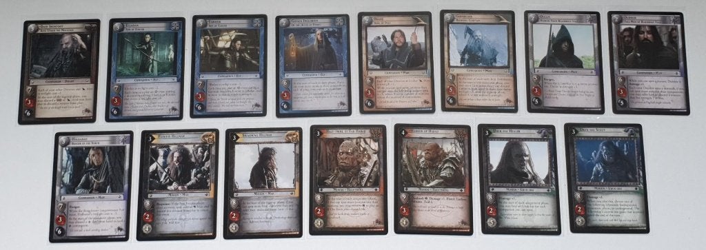 Lord of the Rings TCG - Set 14 (COMPLEET, 15 kaarten), Ophalen of Verzenden, Zo goed als nieuw, Spel