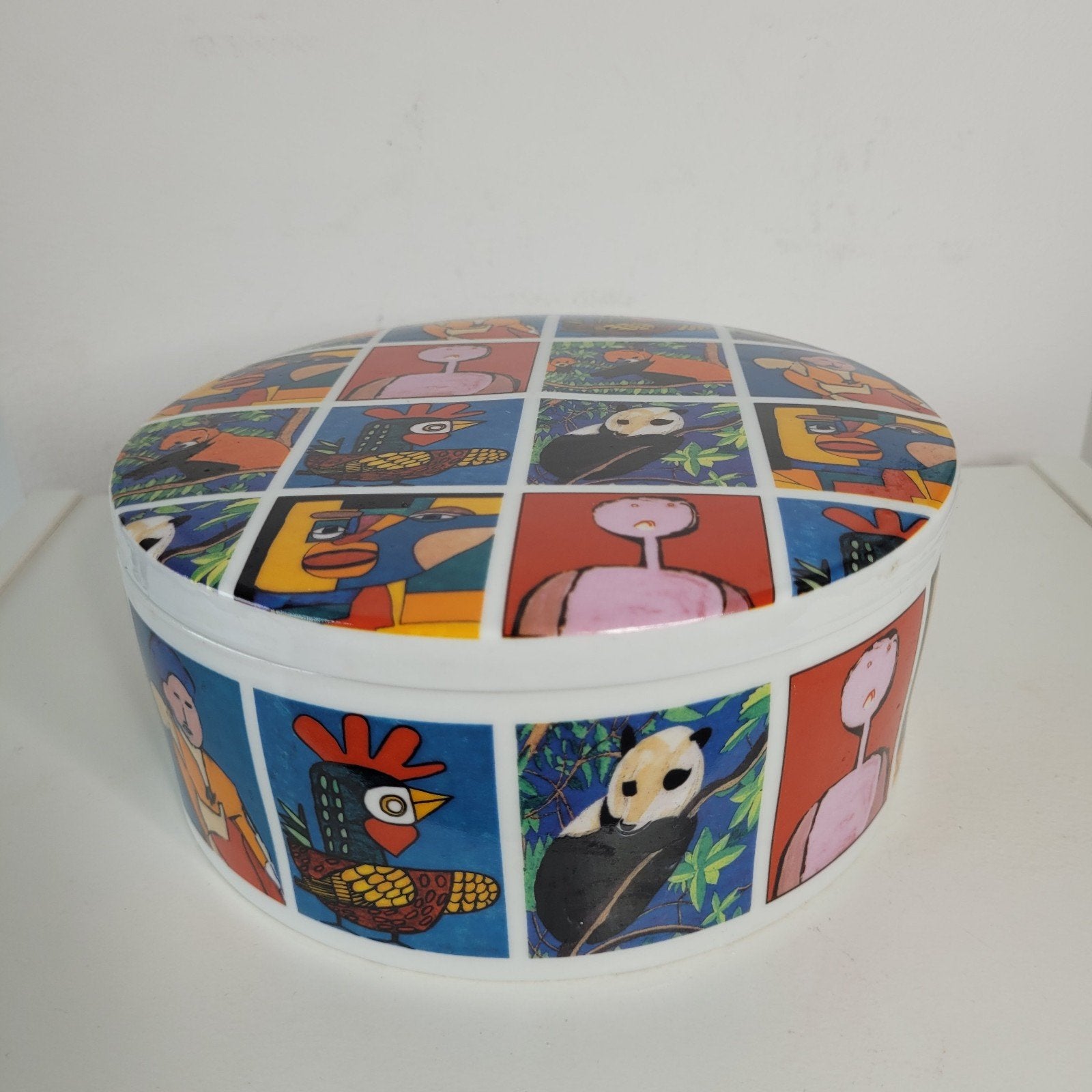 Reinaerde keramiek koektrommel dekseldoos Schoonhoven 20 cm, Antiek en Kunst, Antiek | Keramiek en Aardewerk, Ophalen of Verzenden