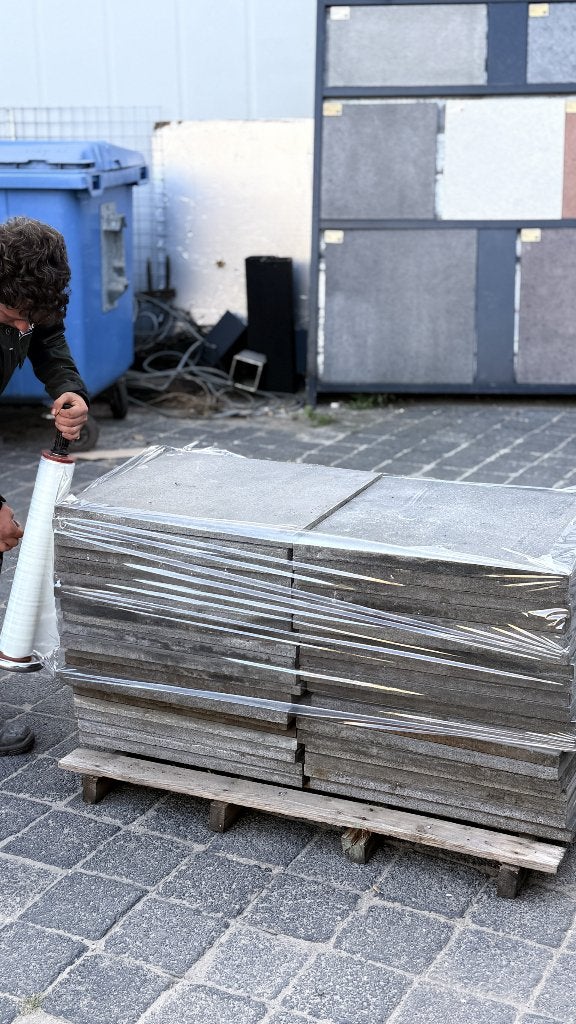 Keurige terrastegels (75/80M2)op pallets - Zo goed als nieuw, Ophalen, Zo goed als nieuw, Terrastegels, Natuursteen