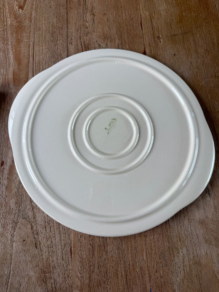 Vintage 50s Taart Vlaai Plateau Staffel Dom Keramiek Limburg, Overige merken, Keramiek, Overige typen, Ophalen of Verzenden