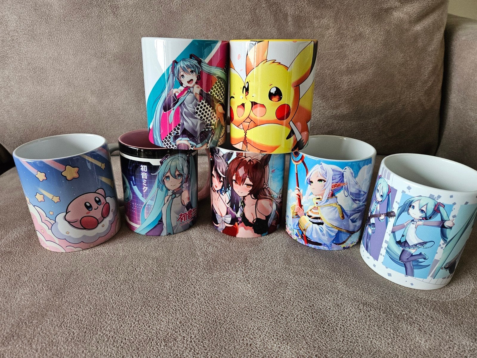 Anime & Manga Mokken - Diverse Karakters, Meerkleurig, Overige stijlen, Ophalen of Verzenden, Zo goed als nieuw