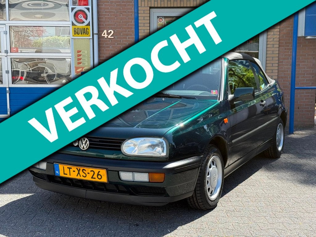 Volkswagen Golf Cabriolet 1.8 | 1E EIGENAAR | NAP KM.HISTORI, Auto's, Volkswagen, Bedrijf, Te koop, Golf, Open dak, Startonderbreker