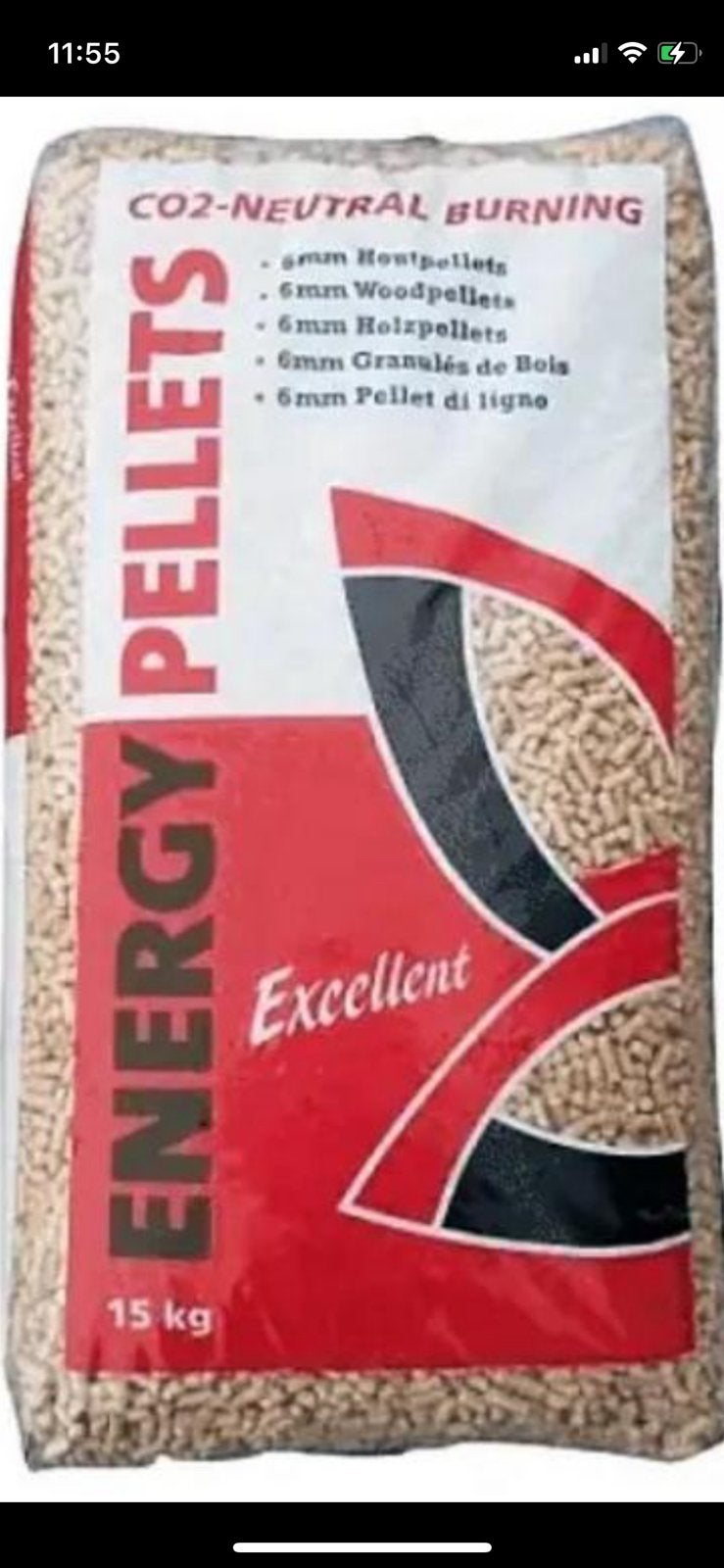 Houtpellets Energy Excellent, Tuin en Terras, Haardhout, Minder dan 3 m³, Ophalen