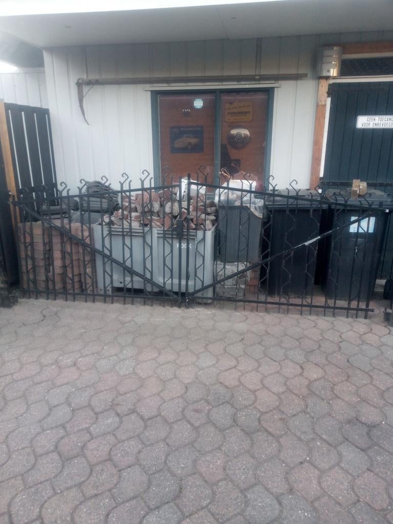 Te koop smeedijzeren hek/poort, Ophalen, IJzer, Sierhekwerk