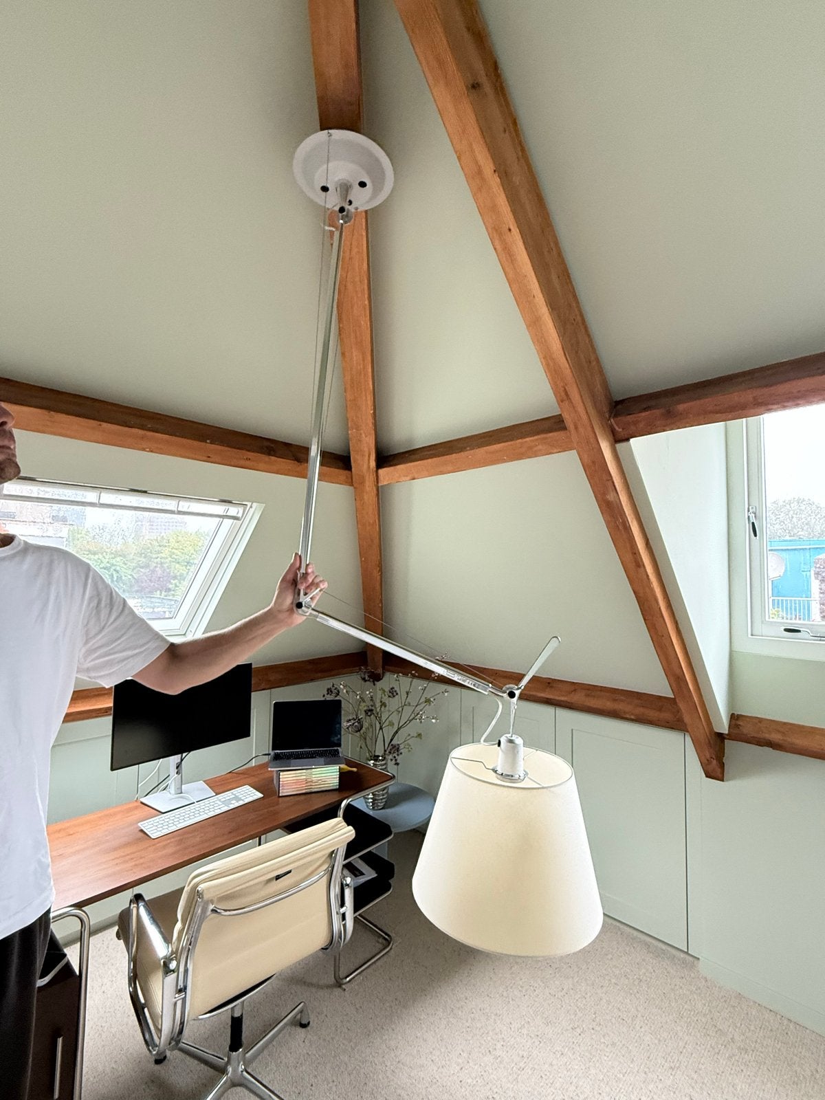 Artemide Tolomeo Plafondlamp - Zo goed als nieuw, Ophalen of Verzenden, Zo goed als nieuw, Metaal