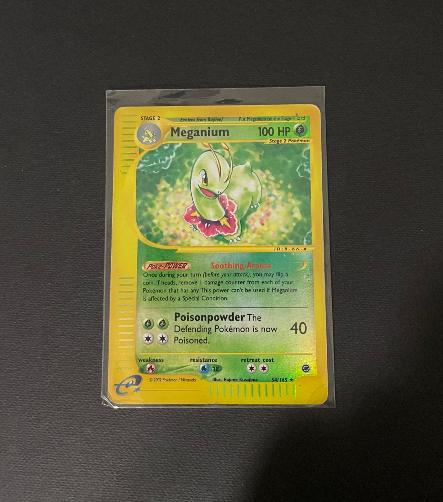 Meganium 54/165 Holo Rare Pokémon Kaart, Ophalen of Verzenden, Zo goed als nieuw, Losse kaart, Foil