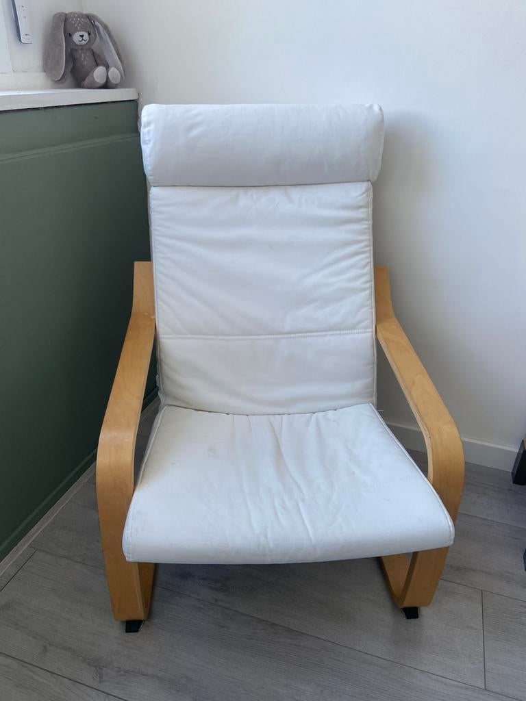 IKEA poäng stoel/fateuil/schommelstoel, Ophalen, 75 tot 100 cm, Stof, 50 tot 75 cm