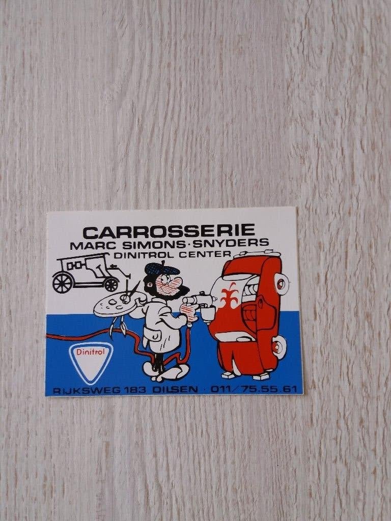 sticker CARROSSERIE DINITROL CENTER te DILSEN, Ophalen of Verzenden, Zo goed als nieuw, Bedrijf of Vereniging