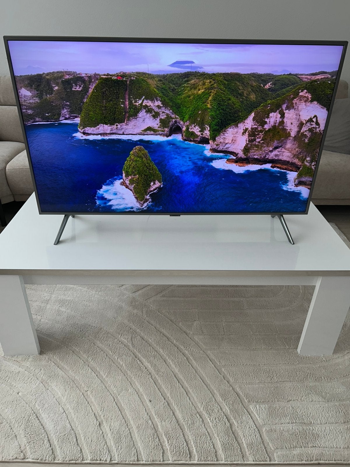 Samsung 49 inch QLED 4K Smart TV, Ophalen, QLED, Zo goed als nieuw, 100 Hz