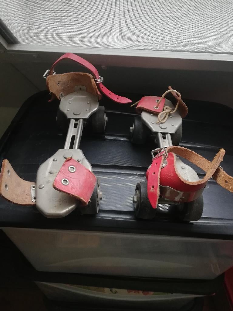 Vintage rolschaatsen, Kinderen, Ophalen of Verzenden, Verstelbaar, Gebruikt