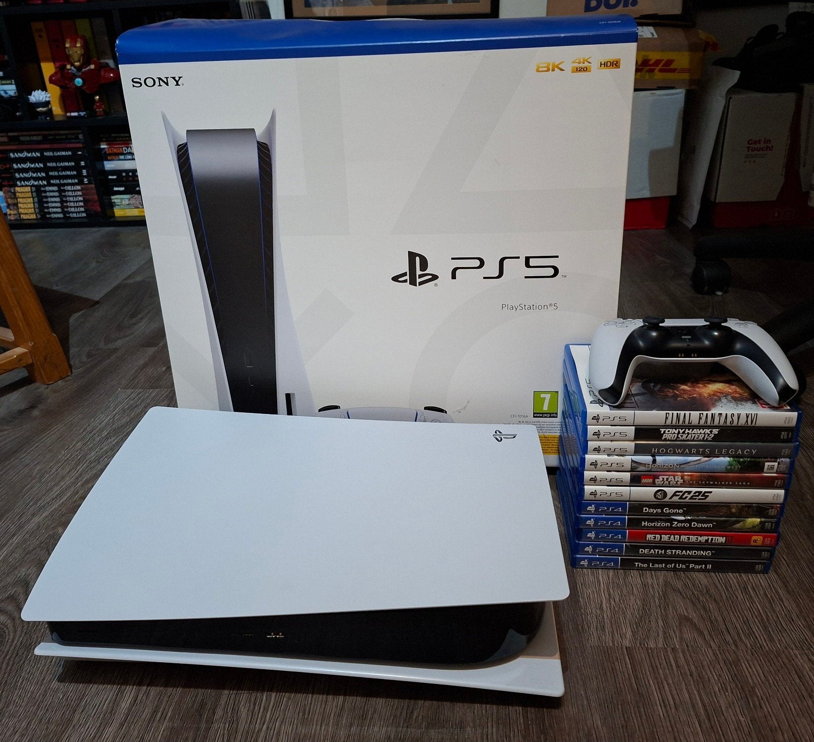 Playstation 5 disc edition + 11 games, Spelcomputers en Games, Spelcomputers | Sony PlayStation 5, Ophalen of Verzenden, Gebruikt