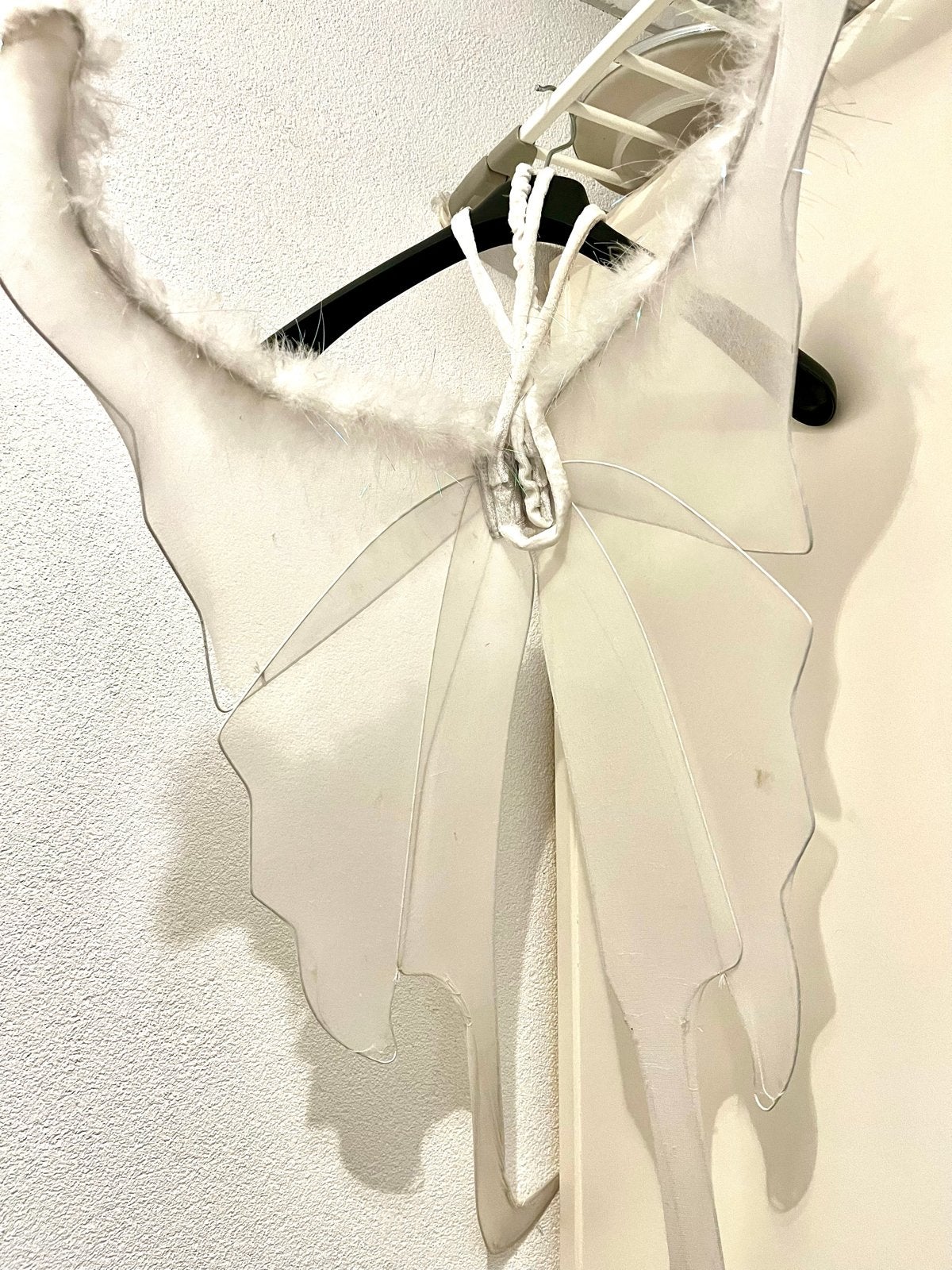 Witte vleugels voor verkleedfeest, Ophalen, Gedragen, Carnaval, Accessoires