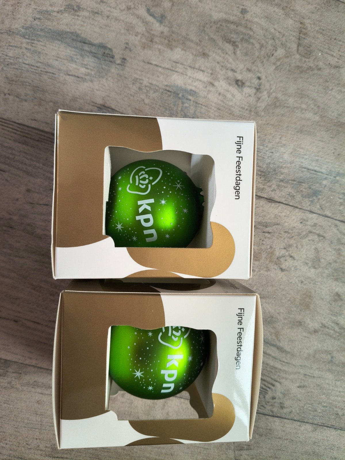 kerstbal KPN 2x, Ophalen