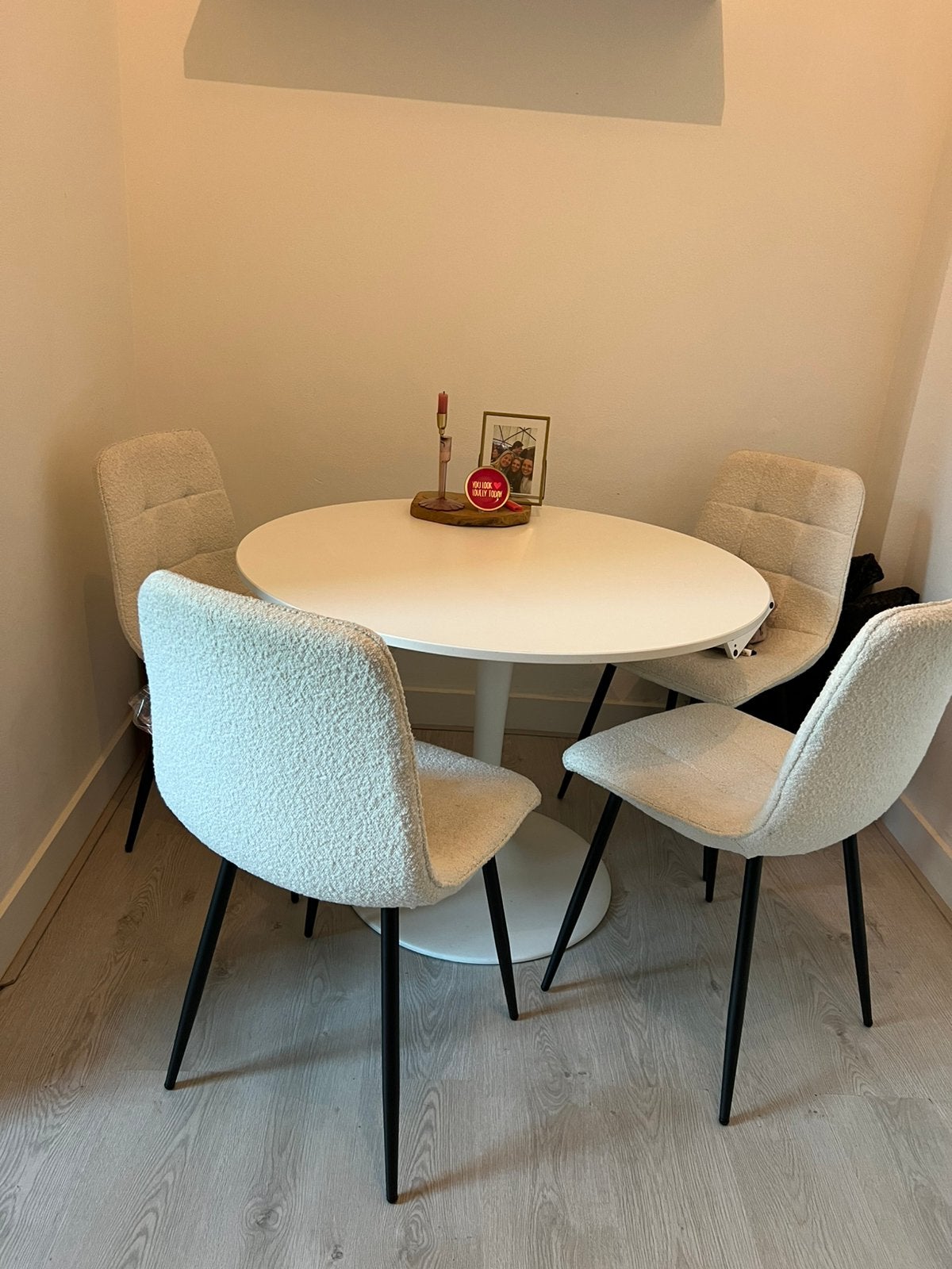 Ikea docksta tafel rond wit, Huis en Inrichting, Ophalen, 50 tot 100 cm, 100 tot 150 cm, Rond