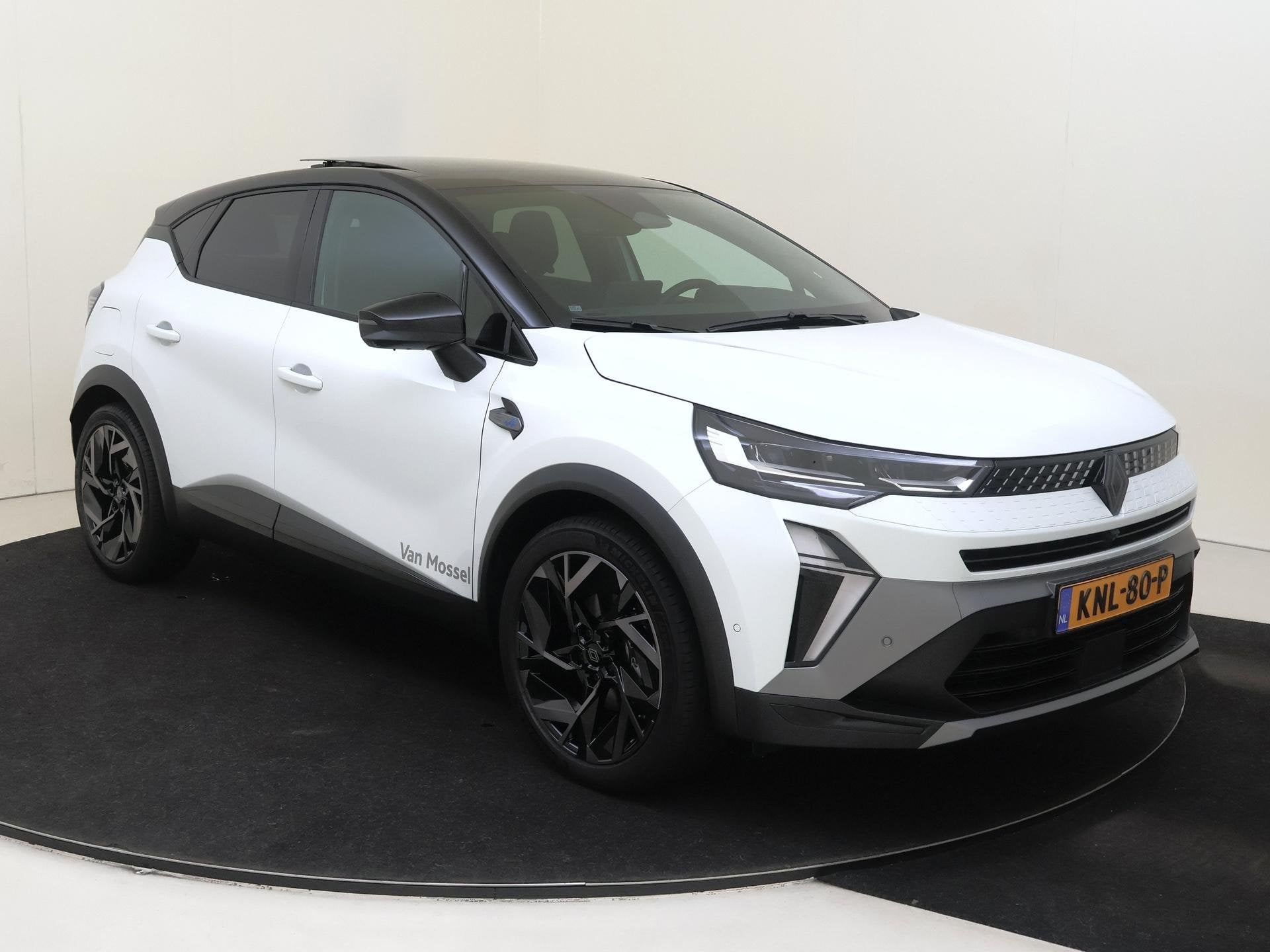 Renault Captur 1.8 E-Tech full hybrid 160 esprit Alpine Pano, Auto's, 1789 cc, 4 cilinders, Wit, Origineel Nederlands