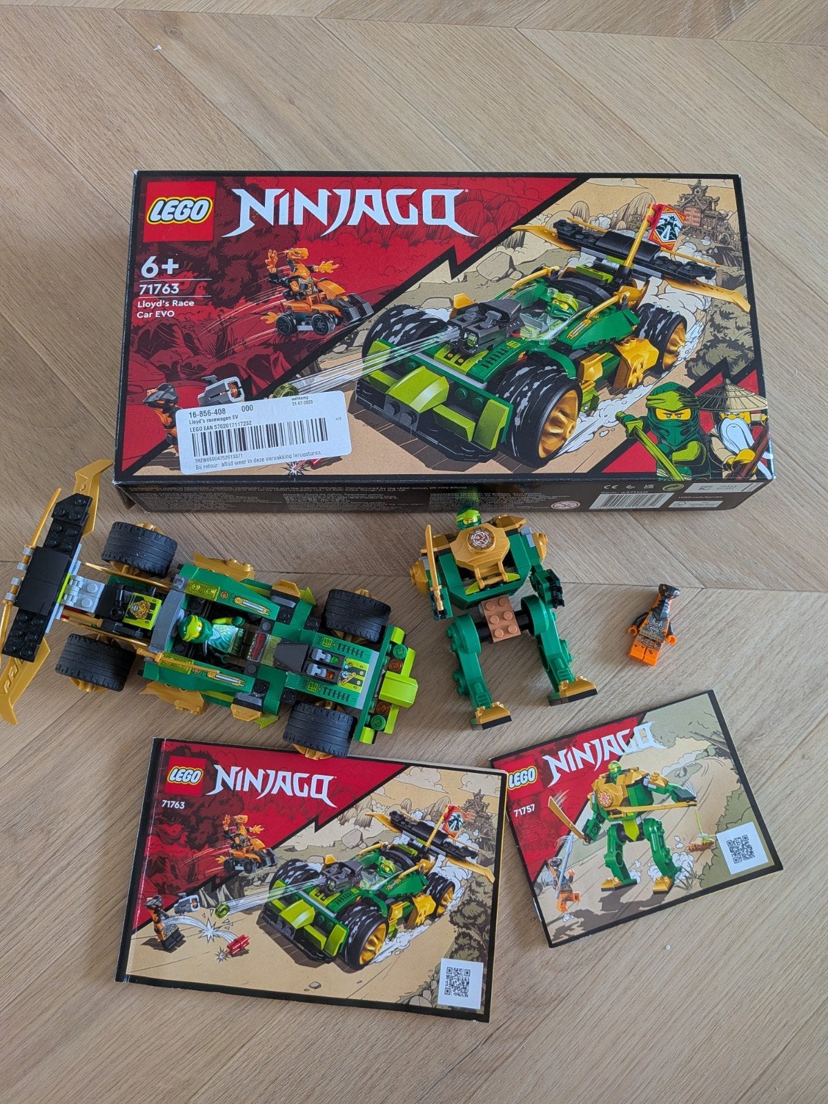 LEGO Ninjago 71763 Lloyd's Racewagen EVO, Lego, Ophalen of Verzenden, Zo goed als nieuw, Ninjago