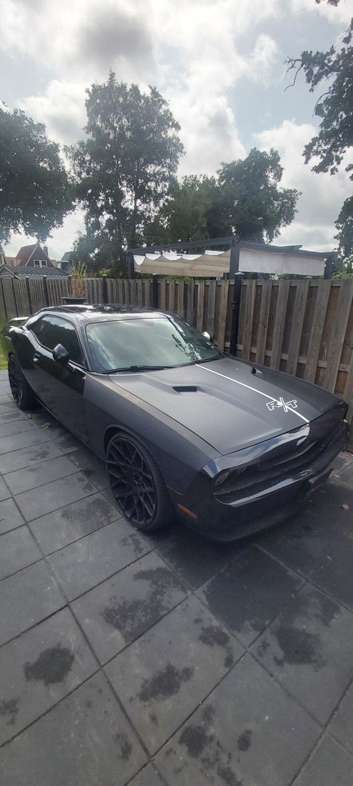Dodge challenger 5.7 hemi 2014 handgeschakelde 140.000km, Ophalen, Zwart, Handgeschakeld, Dodge