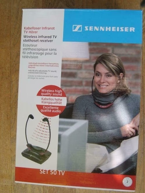 1x NIEUW IN DOOS INFRAROOD HOOFDTEL.SENNHEISER TYPE SET50TV, Audio, Tv en Foto, Koptelefoons, In-ear, Sennheiser, Nieuw, Ophalen of Verzenden