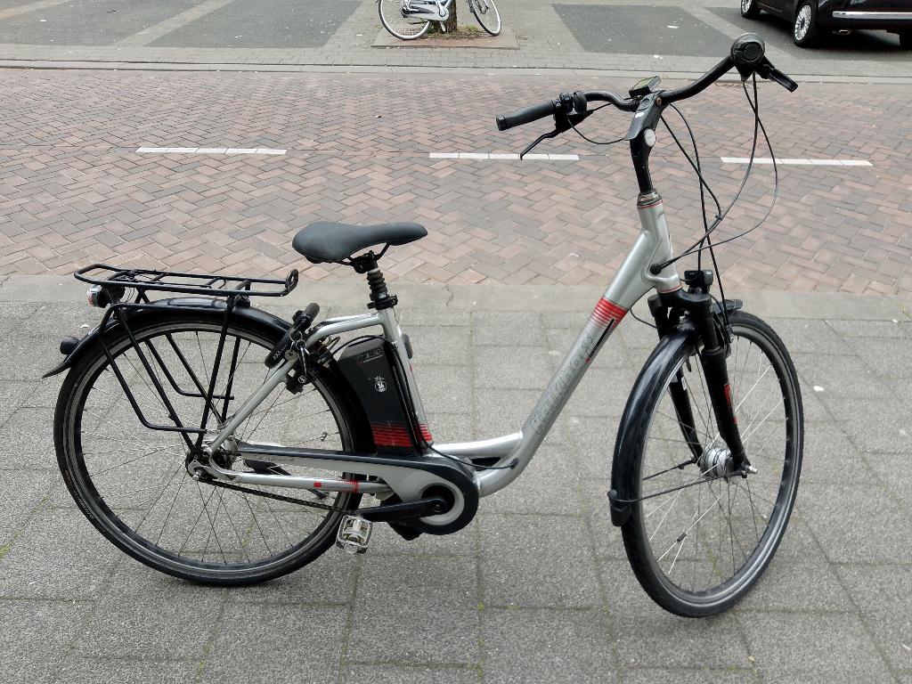 Kalkhoff Agattu d46 elektrische damesfiets middenmotor, Gebruikt, -, Velgrem, -