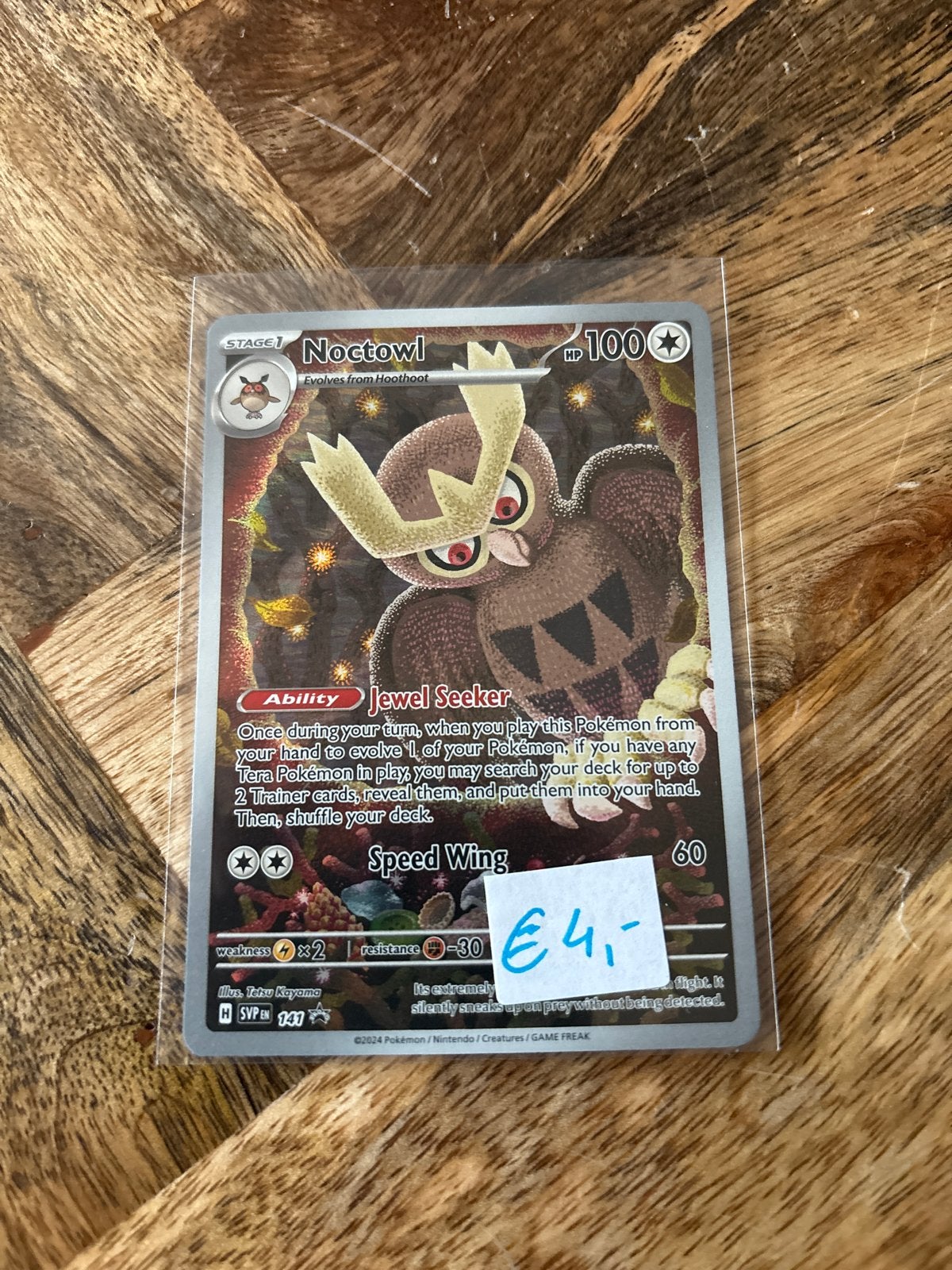 Pokémon Kaart Noctowl SVP EN 131 - Zo goed als nieuw, Ophalen of Verzenden, Zo goed als nieuw, Losse kaart
