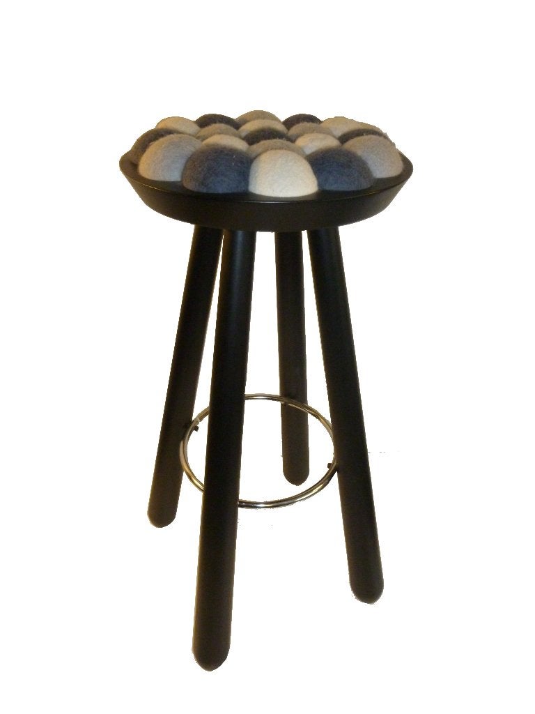 Mooie Scandinavische natural Aveva Aud Julie design kruk, Ophalen, Gebruikt, Hout