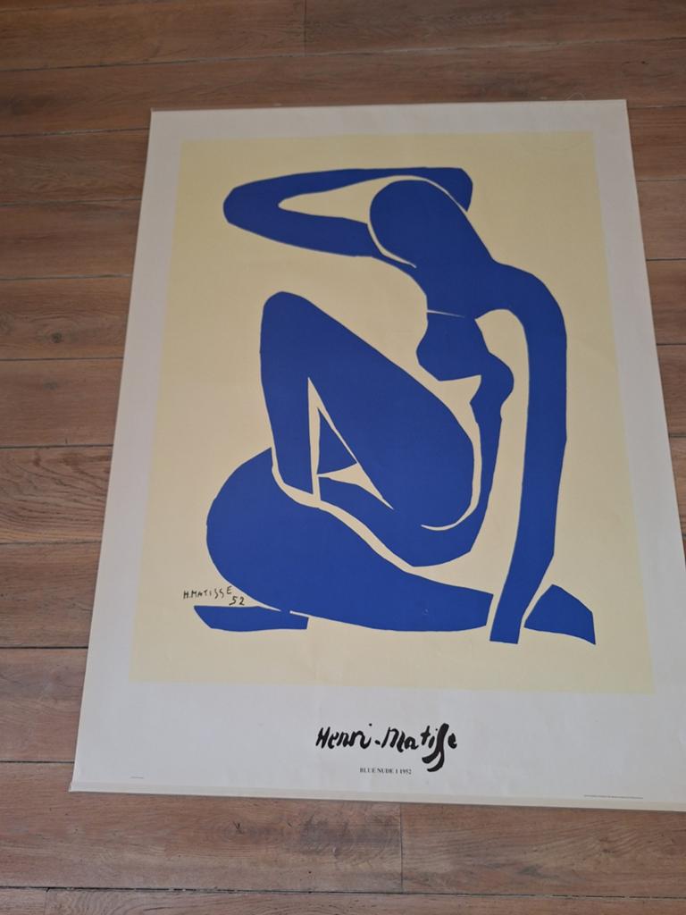 Matisse Blue Nude 1 poster met ophangstrips, Ophalen of Verzenden, Nieuw, Foto of Poster, Minder dan 50 cm