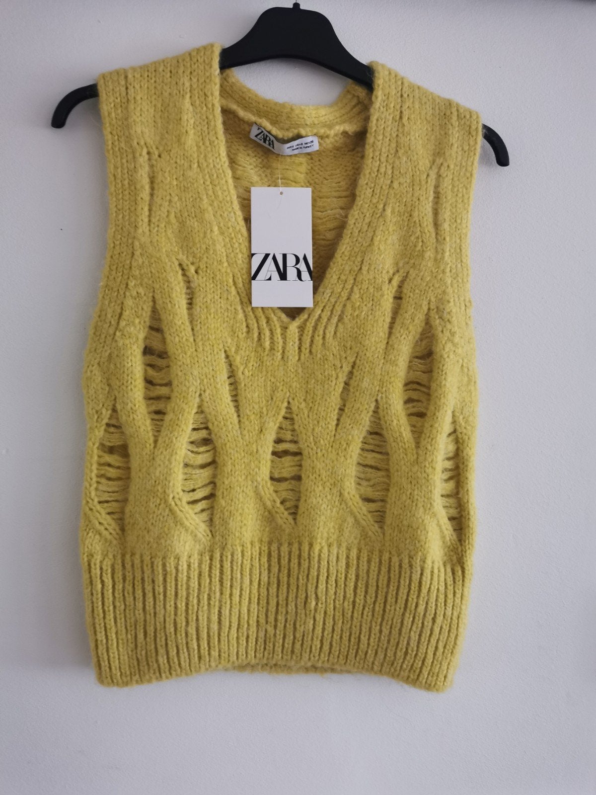 ZARA wolmix spencer mt. S, Verzenden, Zara, Geel, Nieuw