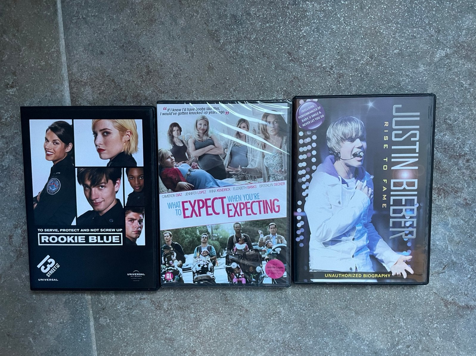 3 DVD’s; 13the street,Justin Bieber +film met C.Diaz,J.Lopez, Alle leeftijden, Ophalen of Verzenden, Zo goed als nieuw