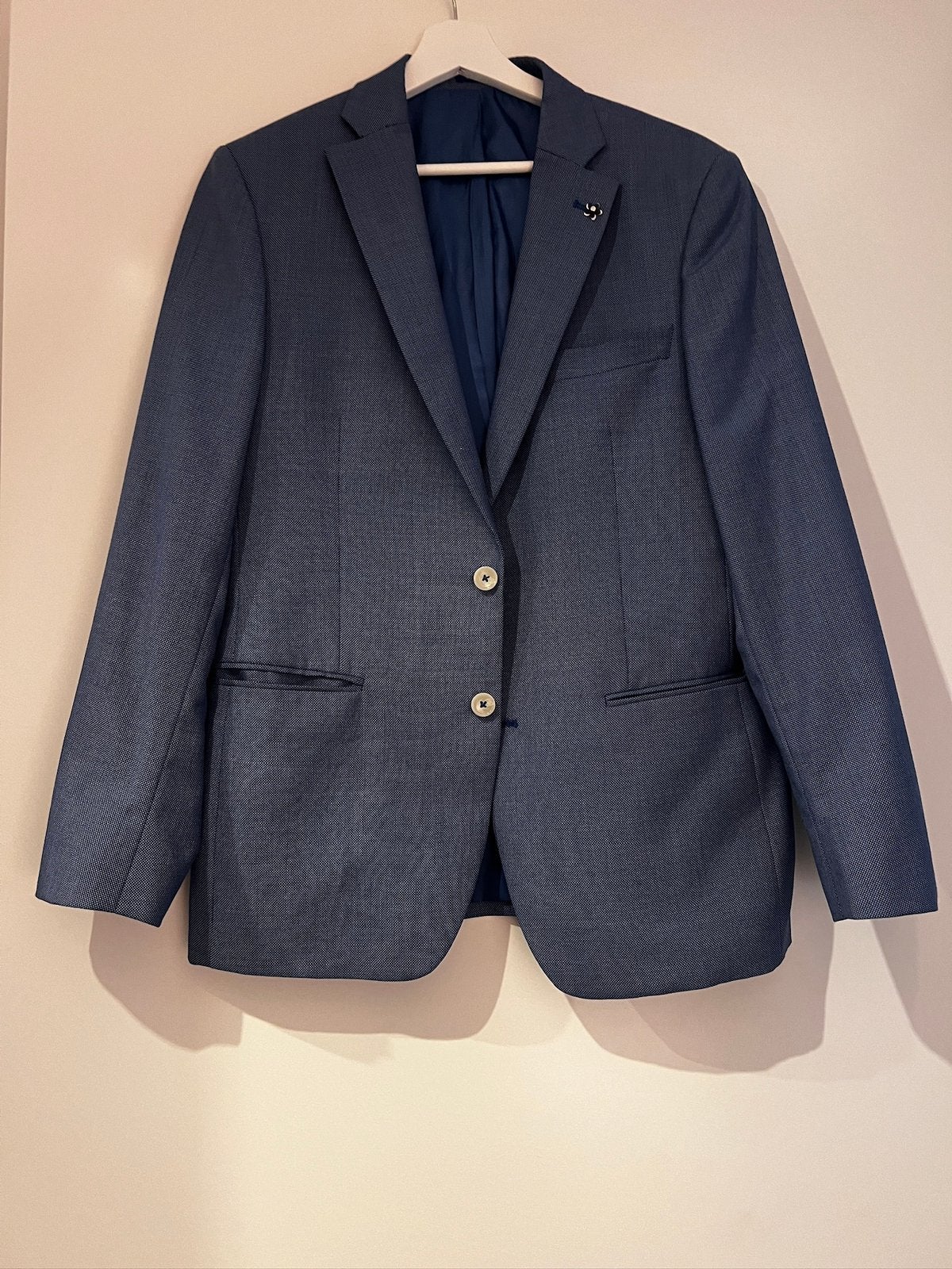 Van Gils blauw heren colbert, regular fit, Kleding | Heren, Ophalen of Verzenden, Zo goed als nieuw, Overige maten, Blauw