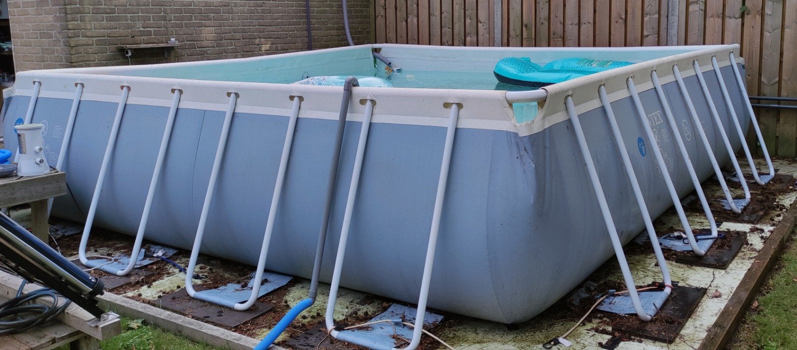 Pool 4,20x4,20x1m, Ophalen, Gebruikt, 80 tot 120 cm, Vierkant