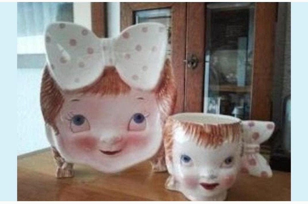 Vintage porseleinen kinder servies uit de jaren '60, Antiek en Kunst, Ophalen of Verzenden