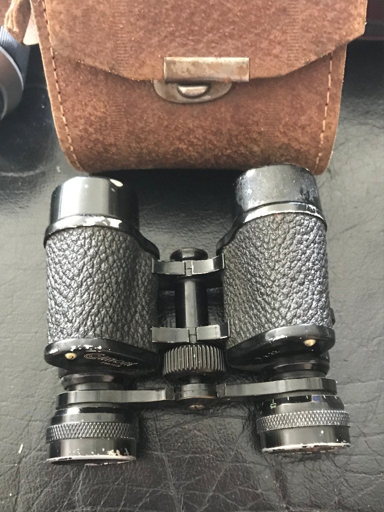 Colmont paris 7x22 antieke verrekijker scherp zicht met hoes, Ophalen, Gebruikt, Minder dan 8x, Porro (met knik)