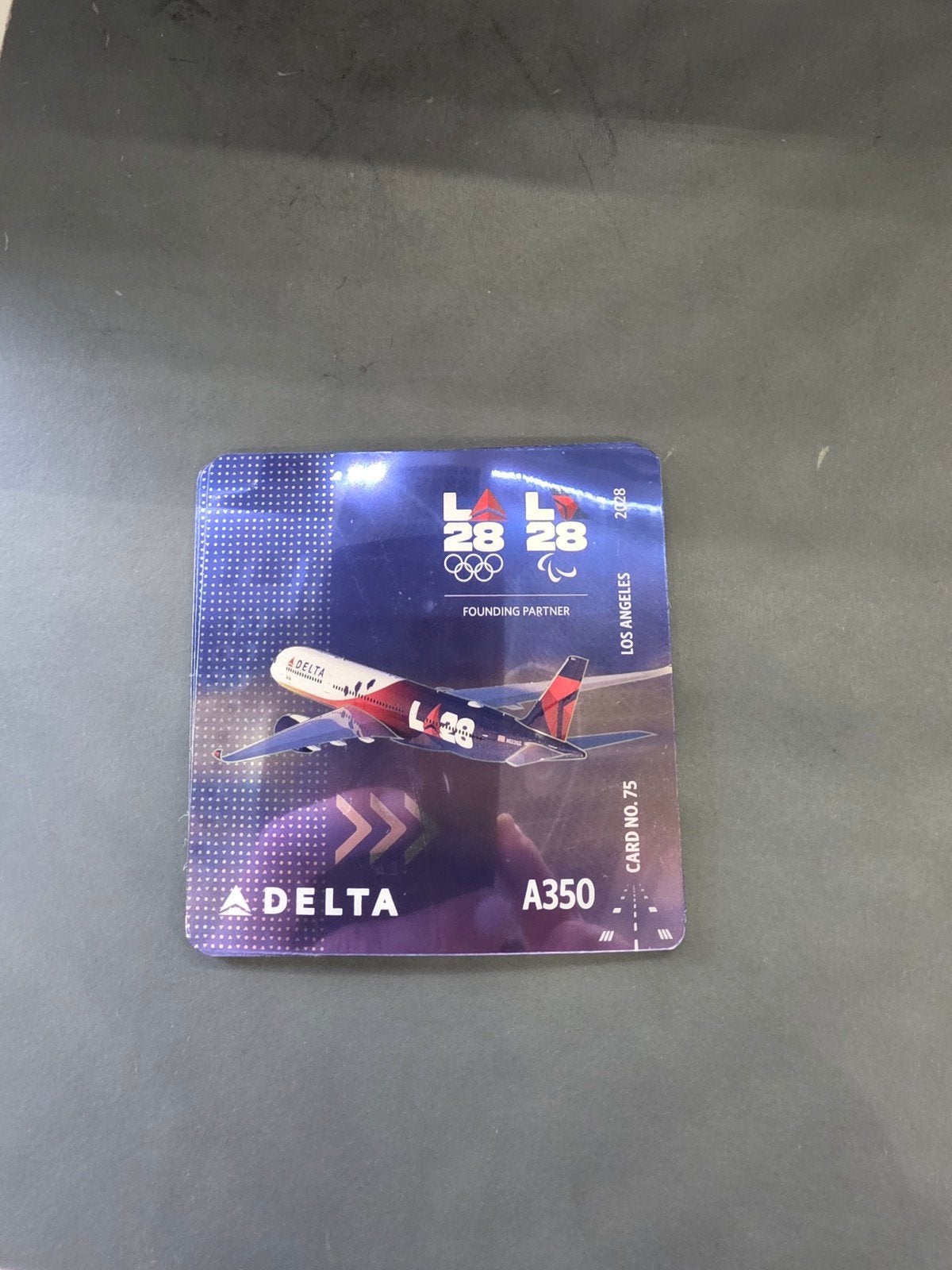 Delta Vliegtuig Kaart A350 Olympische Editie A330, A321, Ophalen of Verzenden, Nieuw