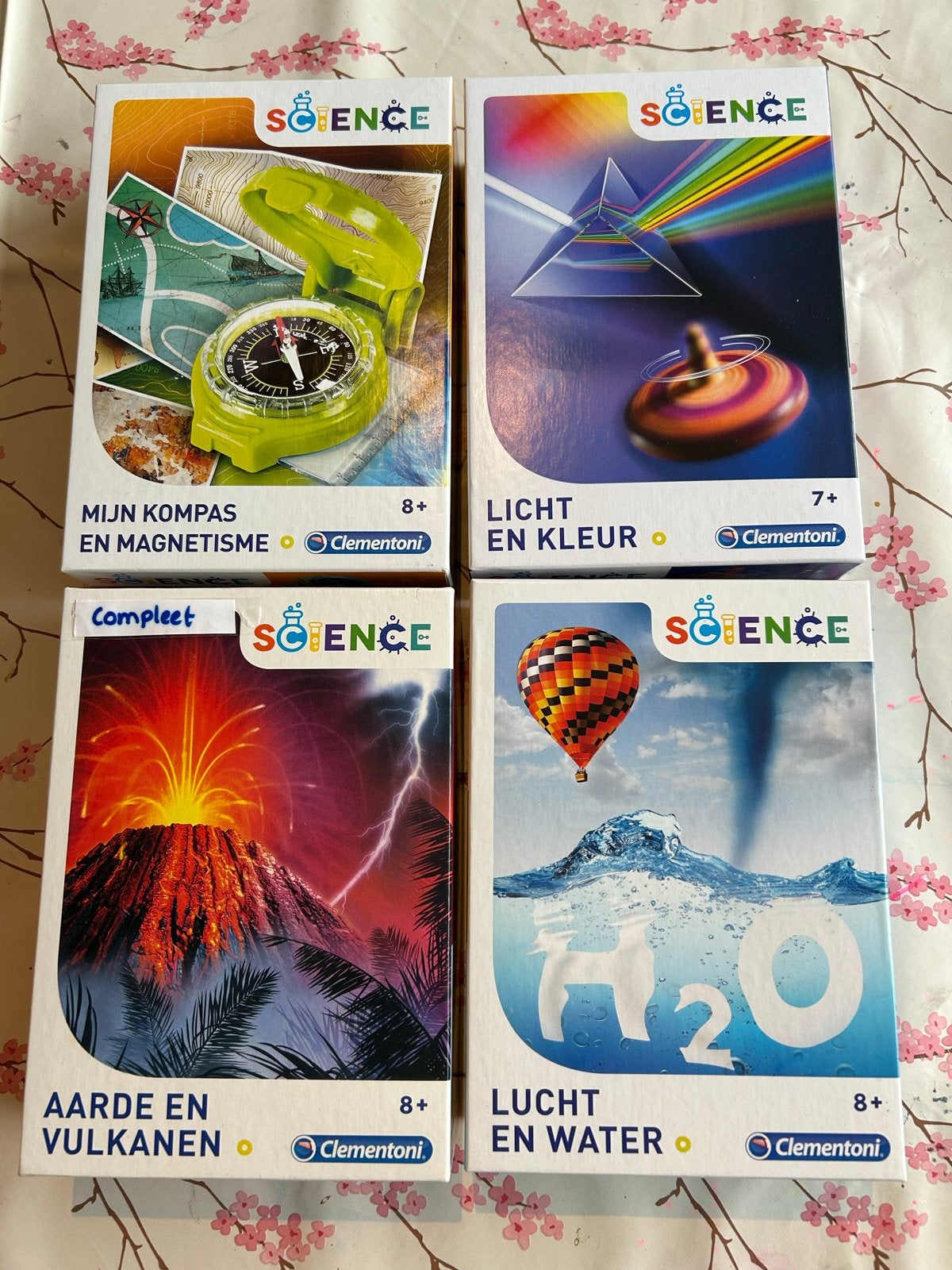 Clementoni Science Experimenteerdozen (4 stuks), Ophalen of Verzenden, Zo goed als nieuw, Ontdekken