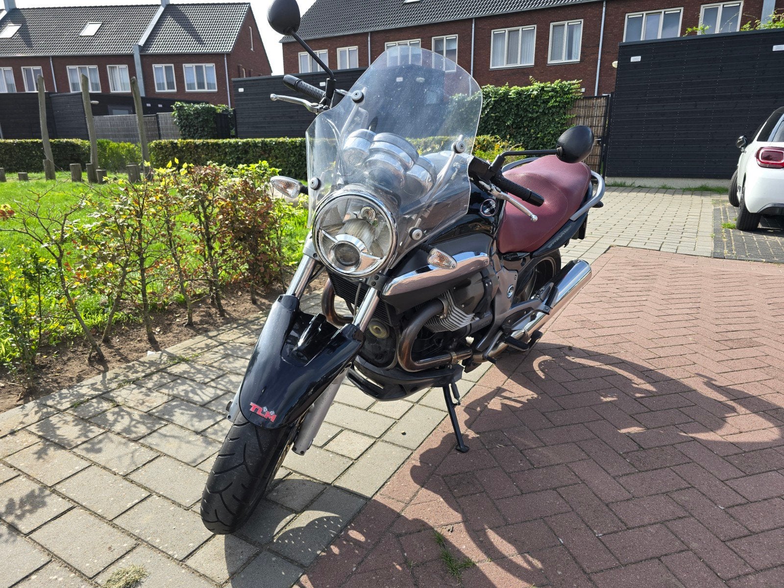 Guzzi Breva 1100 (brand new tires, with Garmin zumo XT GPS), 2 cilinders, Motorrijbewijs A, Gebruikt, Particulier