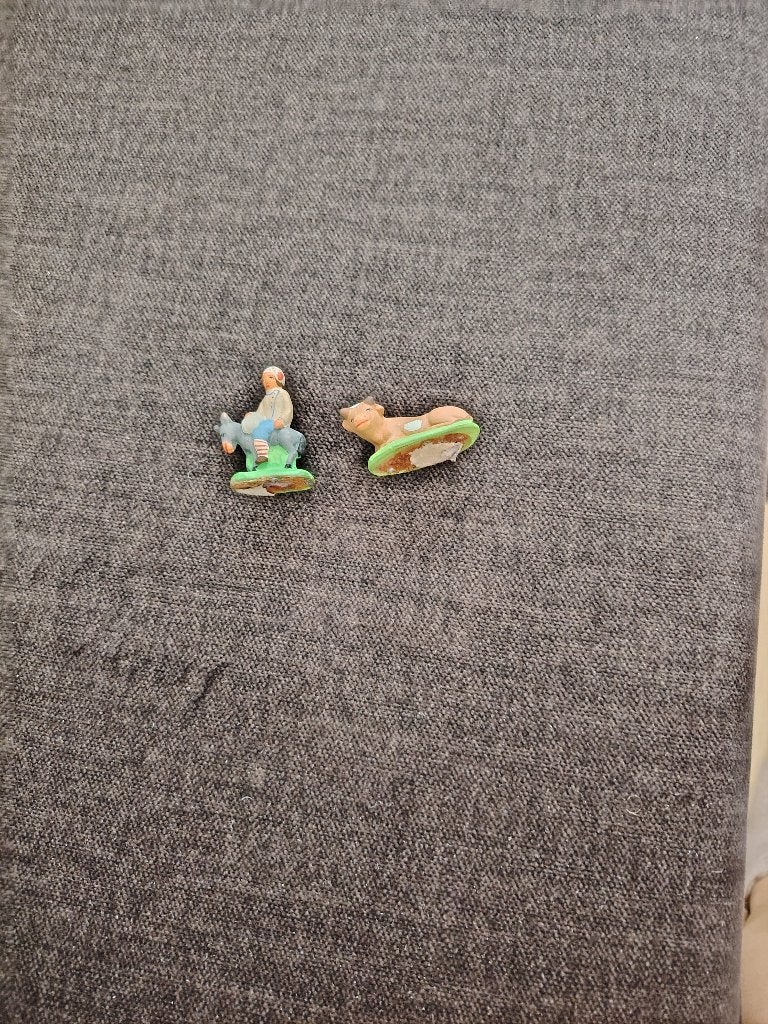 Kerststal poppetjes mini, Ophalen, Gebruikt