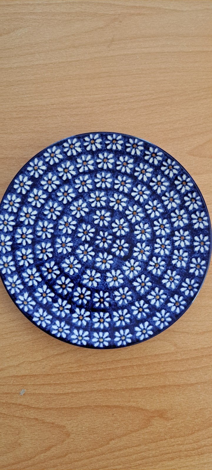 Prachtig Pools keramiek bord met madeliefjespatroon, Antiek en Kunst, Antiek | Servies los, Ophalen of Verzenden