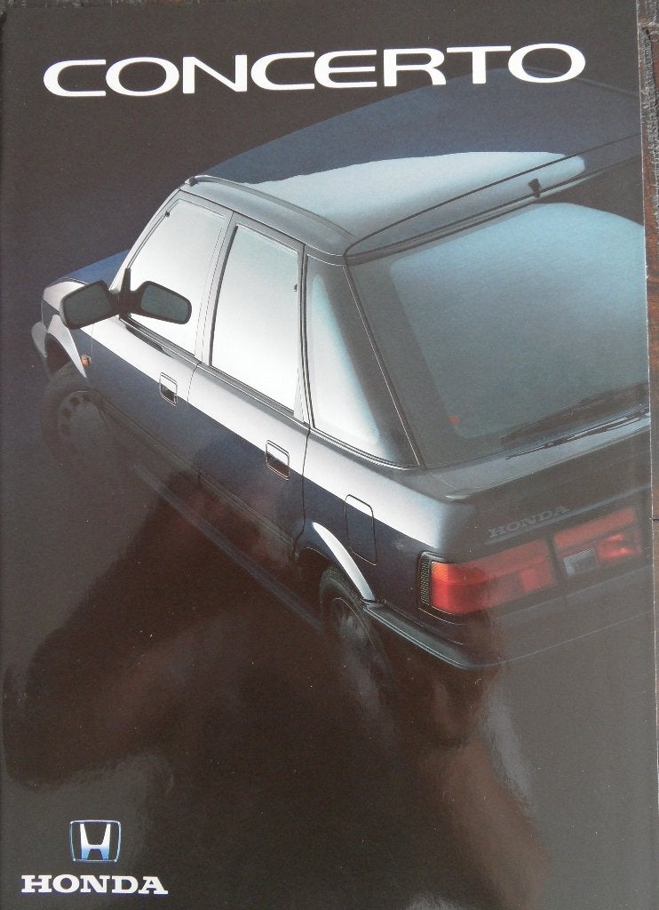 Autofolder : Honda – Concerto 1990, Ophalen of Verzenden, Nieuw, Honda
