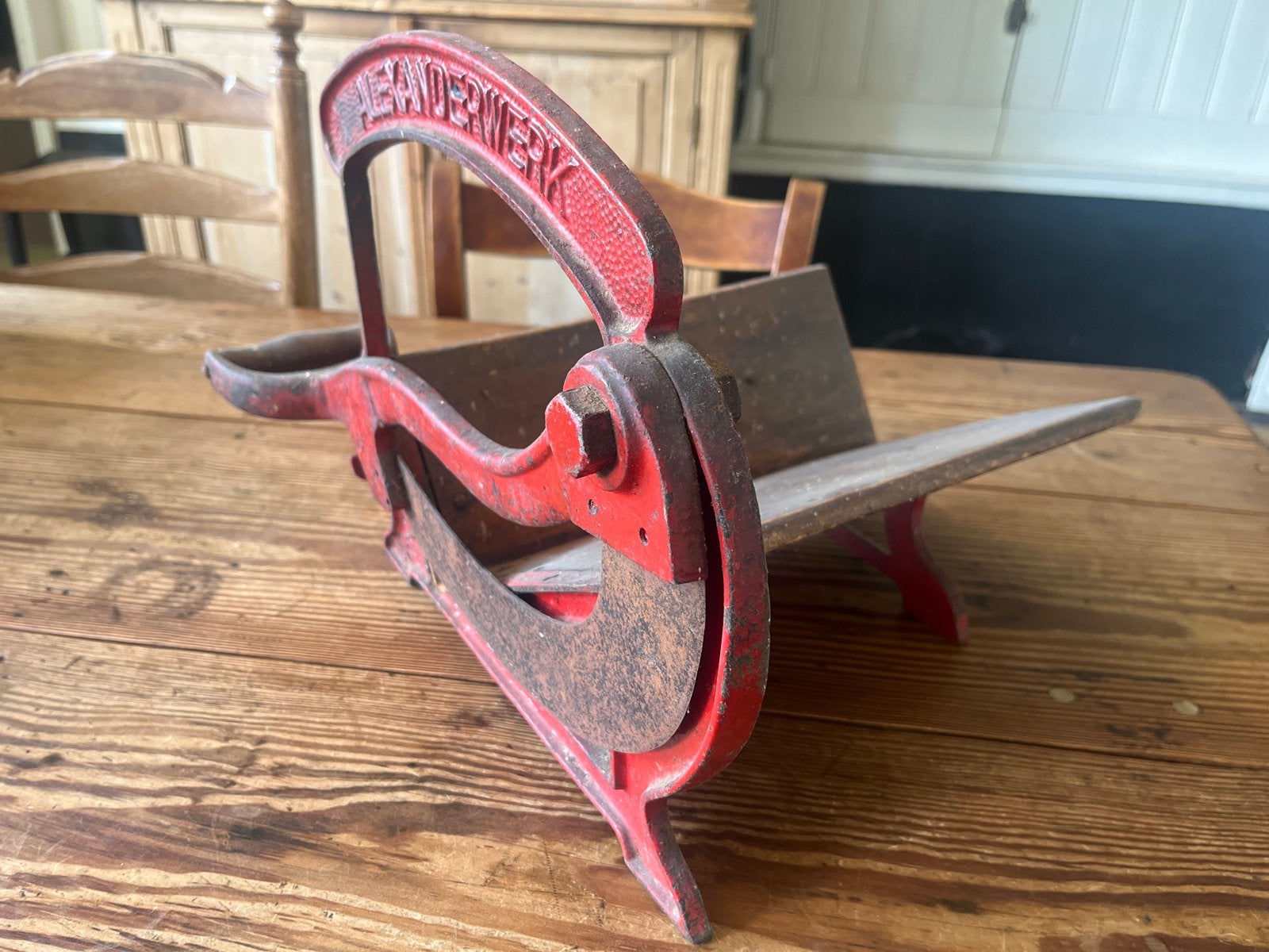 Antieke Broodsnijmachine Alexanderwerk - Rood Gietijzer, Ophalen