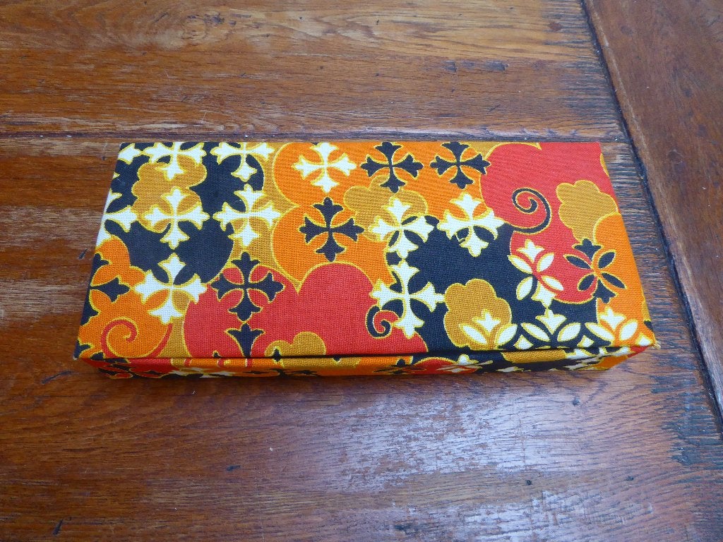 Vintage stoffen doos, Ophalen of Verzenden