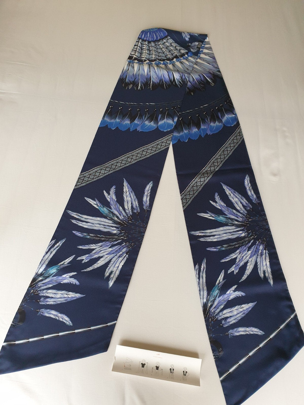 Hermès zijden maxi twilly sjaal 214 x 20 cm, Maat 42/44 (L), Nieuw, Ophalen of Verzenden, Sjaal