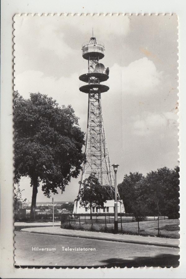 Hilversum, Televisietoren, Ophalen of Verzenden, 1960 tot 1980, Gelopen, Noord-Holland