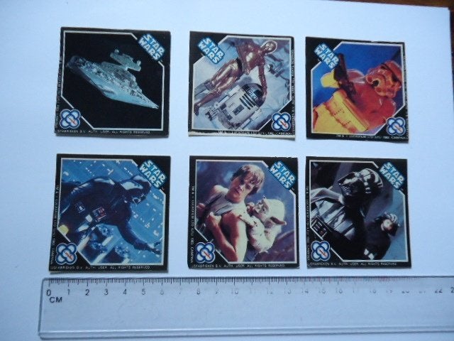 sticker 1983 STARWARS Star wars campina ijs lucasfilm 6x, Verzenden, Zo goed als nieuw