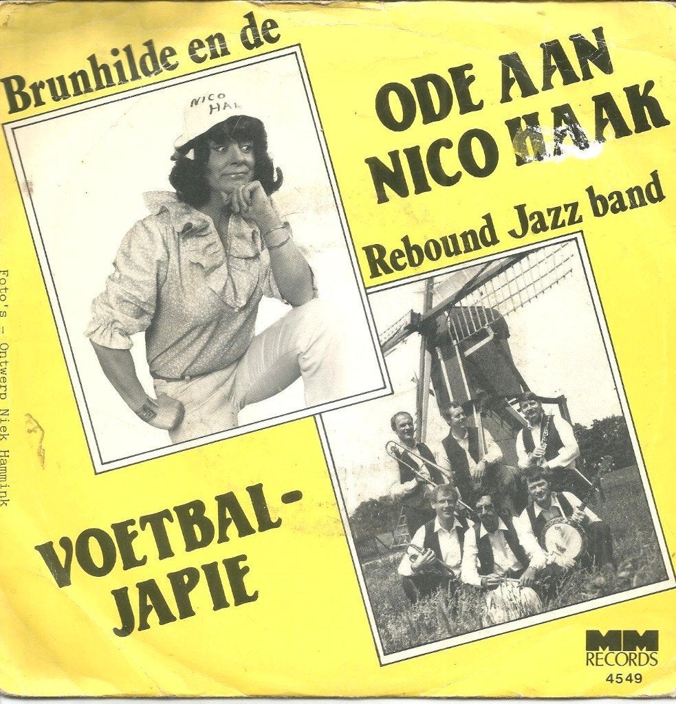Brunhilde en de Rebound Jazz band – Ode aan Nico Haak (1982), Fotohoes, 7 inch, Ophalen of Verzenden, Zo goed als nieuw